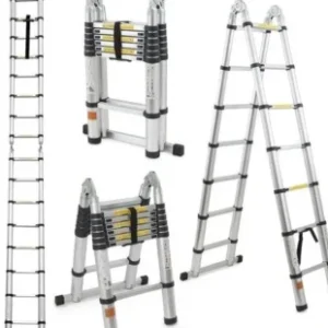 5.0M Double Telescopic Aluminium Ladder