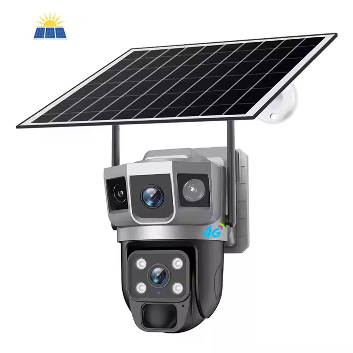 V380 CCTV 4G 6MP Solar Camera Sim Card Wireless